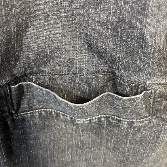 Ruby Rd. Blue Denim Jeans Jacket Size 10 Women's Cotton Long Sleeve Rhinestones - Picture 8 of 16